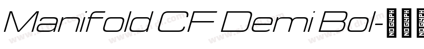 Manifold CF Demi Bol字体转换